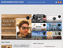 Tablet Screenshot of guruinminutes.com